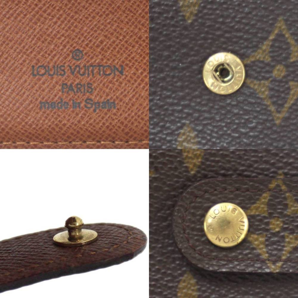 Louis Vuitton Monogram Canvas Snap-Closure Card Holder in Brown and Gold - Picture 9 of 10